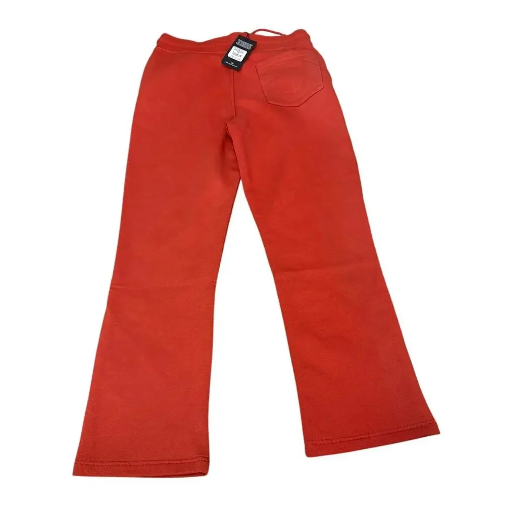 True Religion 700773 horseshoe embroidered sweatpants burnt rust size small New